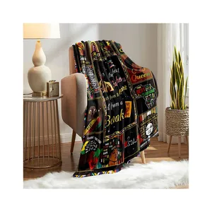 Good shop custom personalized photos blanket flannel customized text portrait throw blankets for living room