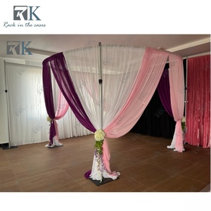 Stylish Aluminum Pipe and Drape With Curtain for Wedding Party Event Decor - Product Image 2