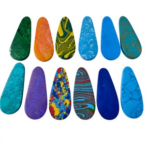 คาโบชองรูปหยดน้ำหลากสีสำหรับทำเครื่องประดับขายส่ง - Product Image 1