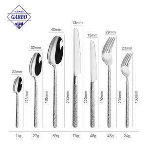 Ensemble de couverts en acier inoxydable 410 poli miroir, 4 pièces, cuillère, fourchette, couteau, pour cadeaux, décorations, fêtes, <span class=keywords><strong>rendez</strong></span>-<span class=keywords><strong>vous</strong></span>, réunions de famille et d'<span class=keywords><strong>amis</strong></span> - Product Image 2