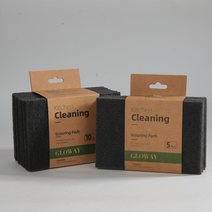 مقشر لغسيل الأطباق شديد التحمل من الورق المقوى وسادة تنظيف للمطبخ وسادة تنظيف دائمة للشحوم غير قابلة للخدش وسادة تنظيف تجوب سوداء - Product Image 2