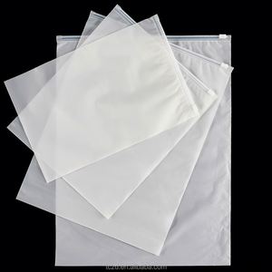 Wholesale PE Transparent <b>Plastic</b> <b>Zipper</b> <b>Bags</b> with Gravure Printing Shock Resistance for Clothing Frosted <b>Zipper</b> <b>Bag</b> - Product Image 3
