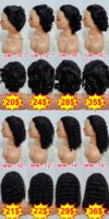 Promotion Letsfly 21$ Perruques Remy bouclées Water Wave 10 12 14 16 pouces 13x4 Lace Frontal 100% Cheveux Humains 9A 180% Vente en Gros Disponible