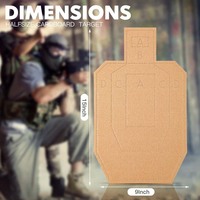 Objetivos de Cartón para Tiro USPSA/IPSC/IDPA, Objetivos de Papel con Siluetas para Práctica de Tiro y Competencia Táctica