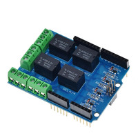 AIZESION 4-channel 5V Relay Module Control Board with Expansion Board 70x54mm
