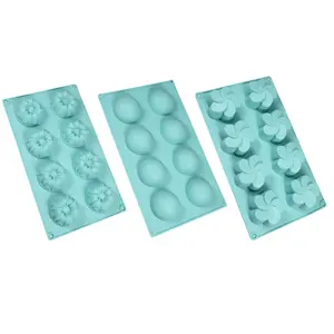 Eco Friendly Design Suppliers 8 Cavity Shell Shape Chocolate Mold Cake Silicone Mold