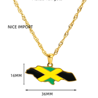 Collier avec pendentif goutte d'huile en acier titane, motif territoire du Honduras, bijoux créatifs et tendance pour hommes et femmes