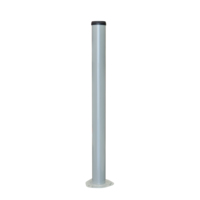 Base de table de jambes de meubles en acier laminées à froid en métal à hauteur réglable de tube rond avec plaques interchangeables