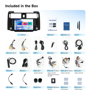 Lecteur multimédia de voiture Unité principale stéréo de voiture 10pouces Radio Android 8+256G Carplay Screen pour Tacoma 2015+ - Product Image 2