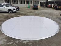 Plancher de danse mobile en aluminium multicouche argenté pour banquets et mariages, résistant à l'usure et antidérapant – Vente chaude