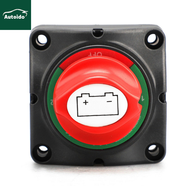 Battery Disconnect Switch 12V 24V 48V 60V Battery Cut Off Isolator Switch Waterproof for Marine Boat Auto Camper RV ATV