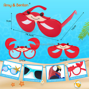 نظارات شمسية للحفلات نظارات هاواي مضحكة فستان استوائي فاخر الدعائم الصيفية لحفلات الأطفال هدايا الشاطئ لوازم الحفلات تحت عنوان - Product Image 6