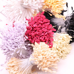 Suministros de arte DIY hechos a mano: Flor de lirio simulada con tallo retorcido, núcleo de yeso, estilo rústico, protección del medio ambiente - Product Image 1