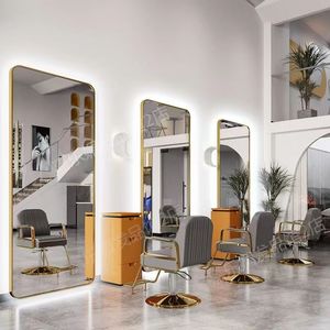<span class=keywords><strong>Espejo</strong></span> de Peluquería <span class=keywords><strong>con</strong></span> Iluminación Específico para Salón K, Bordes Pulidos, Diseño Todo en Uno - Product Image 4