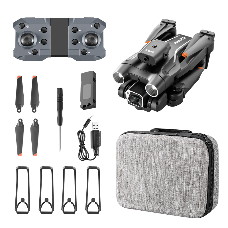New Dron K9 Mini Drone Aerial Photography Four-sided Obstacle Avoidance Drone HD 4k Dual Camera Remote Control Aircraft Dron