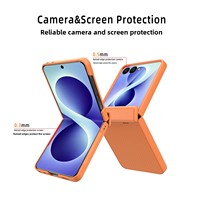 Nouveauté : Étui de téléphone pliable en PC mat fin à couverture intégrale 360° pour Samsung Z Flip 8 avec protection d'écran en verre
