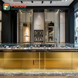 High Visibility Custom Jewelry Retail Fixtures Manufacturer Polished Surface Boutique Space Jewelry Cabinet - Product Image 1