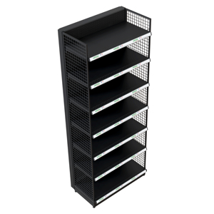 Venta Directa de Fábrica, Estantes de Supermercado Azules y Blancos, Estantería de Exhibición de Acero de Múltiples Niveles con Barandas de Seguridad - Product Image 6