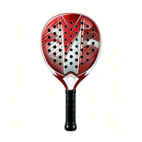 Raquette de paddle-tennis professionnelle en fibre de carbone 3K 12K 18K 24K personnalisée par le fabricant, noyau en mousse à mémoire de forme EVA