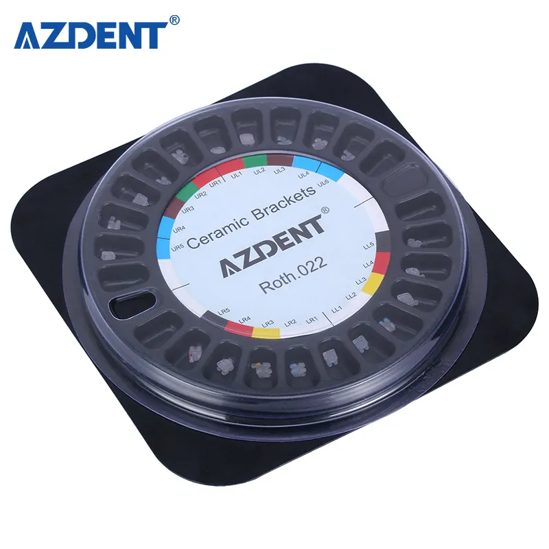 Azdent Dental Orthodontische Mini Roth Keramische Beugel Bretels Met 3-4-5 Haken