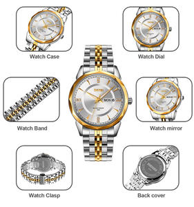 Skmei 9268/9264 Cartoon Diamond Case Luxury Business Couple Quartz <b>Watch</b> <b>Men's</b> Women's <b>Waterproof</b> Elite High Quality Glass Dial - Product Image 6