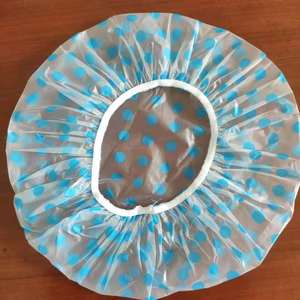 Plastic Shower Cap Plastic Cheap Hot Selling Waterproof Plastic PEVA Point Shower Cap