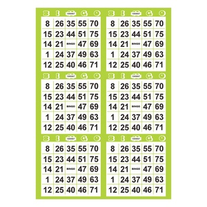 Venta al por mayor de tarjetas de 75 bolas de <span class=keywords><strong>Bingo</strong></span>, juego de impresión <span class=keywords><strong>Digital</strong></span>, juego de billetes, <span class=keywords><strong>bingo</strong></span> de papel - Product Image 2