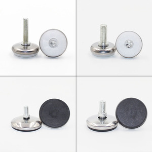 Pieds réglables en acier inoxydable, coussinets antidérapants pour meubles, accessoires de quincaillerie pour armoires et meubles de bureau - Product Image 3