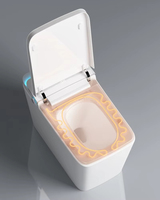 Nouveau design de toilettes intelligentes Chauffage électrique intégré Toilettes à chasse à induction Toilettes intelligentes