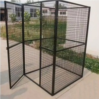 Chenil pour chien en acier robuste de qualité supérieure, cage pour animaux de compagnie à motif solide, abri en fer pour chien d'extérieur, boîte de rangement pour animaux