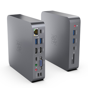 Монитор с тройным дисплеем для ноутбука, 18 в 2, для док-станции Macbook, алюминиевый сплав, двойной USB-концентратор - Product Image 1