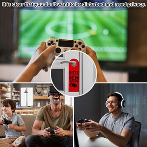 Decorazione professionale per la camera di un adolescente regalo personalizzato per I giocatori di casa si prega di non disturbare I'm gaming o di entrare, stampando appendiabiti - Product Image 6