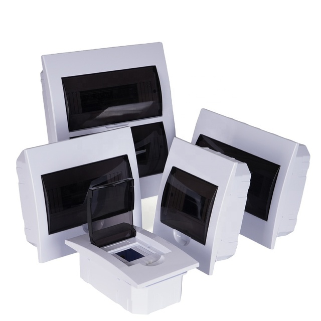 FATO TSM IP50 4-45Way ABS MCB Distribution Board Electrical Switch Box Flush Mounted Transparent Cover Recessed for Household