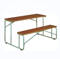 Meubles scolaires de bonne qualité, table et chaise d'étude en bois avec un design moderne, ignifuge, garantie de 5 ans