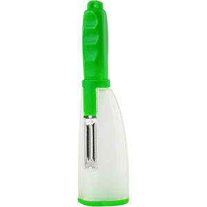 Kitchen Accessories Fruit & Vegetable Tools-Plastic Fruit & Vegetable Peeler with Container - Product Image 2