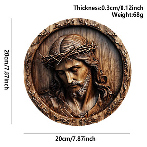 Decorazione da Parete Religiosa Esclusiva per Paesi Vari, Natale, Pasqua, Nascita di Gesù, Resurrezione, Elegante, Riutilizzabile, Artigianale - Product Image 6