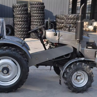 Tracteur à roues Jialong T-220B 22HP à transmission par engrenages, multifonctionnel, pour petites exploitations agricoles européennes, refroidissement par eau, 2 roues motrices