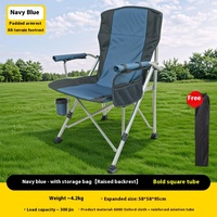 Vente en gros de chaise pliante de réalisateur à dossier haut ultra-léger et confortable avec accoudoirs pour le camping en plein air, la chasse et la pêche
