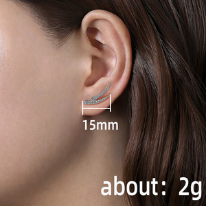 Orecchini a Perno a Forma di Foglia Semplici per Donne, Stile Naturale, Accessori Moda per Uso Quotidiano, Outfit Casual e Regalo - Product Image 3