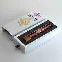 Boîte de papier cadeau dur safran de luxe OEM Emballage rigide de luxe adapté aux cadeaux cosmétiques parfumerie haut de gamme