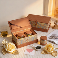 Boîte cadeau personnalisée de grande taille avec plusieurs compartiments pour des ensembles de café ou de thé