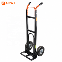 Chariot pliable Airaj à double plateau pour la manutention de matériaux et le transport en entrepôt