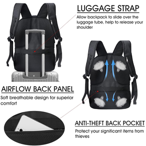 Sac à dos pour <span class=keywords><strong>ordinateur</strong></span> portable avec port de charge USB, <span class=keywords><strong>17</strong></span> <span class=keywords><strong>pouces</strong></span>, compatible TSA, imperméable, sac de travail pour <span class=keywords><strong>ordinateur</strong></span>, sac d'affaires personnalisé pour hommes et femmes - Product Image 3