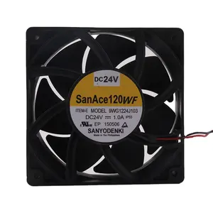 Originele Japan San Ace 120W Sanyo 12V 48V Dc 24V 1.0a Ec Ac 120X120X38Mm 12038 12Cm Lasmachine Omvormer 9wg1224j103 Koelventilator