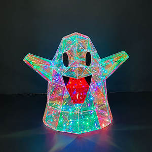 Simpatici fantasmi luminosi prismatici e luminosi con la lingua rossa - Product Image 4