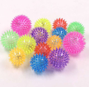 Эластичные Игрушки Для Собак со светодиодной подсветкой, мяч с шипами для жевания, Интерактивная игрушка для кошек, молар, резиновая игрушка для собак, мигающий мяч, игрушки для собак - Product Image 6