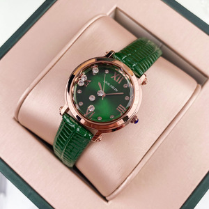 <span class=keywords><strong>Orologio</strong></span> da <span class=keywords><strong>Donna</strong></span> Louie Juelen Autentico con Motivo Sole Rosso Vino, Impermeabile di Alta Gamma con Diamanti e <span class=keywords><strong>Cinturino</strong></span> in <span class=keywords><strong>Pelle</strong></span> al Quarzo - Product Image 2