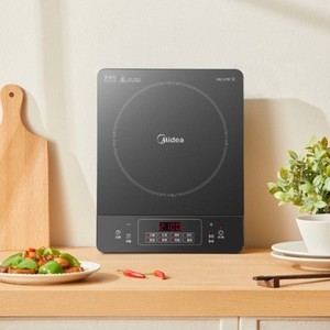 เตาแม่เหล็กไฟฟ้า Midea 2200W หัวเตาเดี่ยว ควบคุมแบบสัมผัส เตาไฟฟ้าแบบตั้งโต๊ะ - Product Image 1