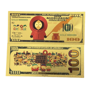 Billete Conmemorativo Estilo South Park con Lámina Dorada, Productos Coleccionables para Adornos de Dibujos Animados en 3D - Product Image 4