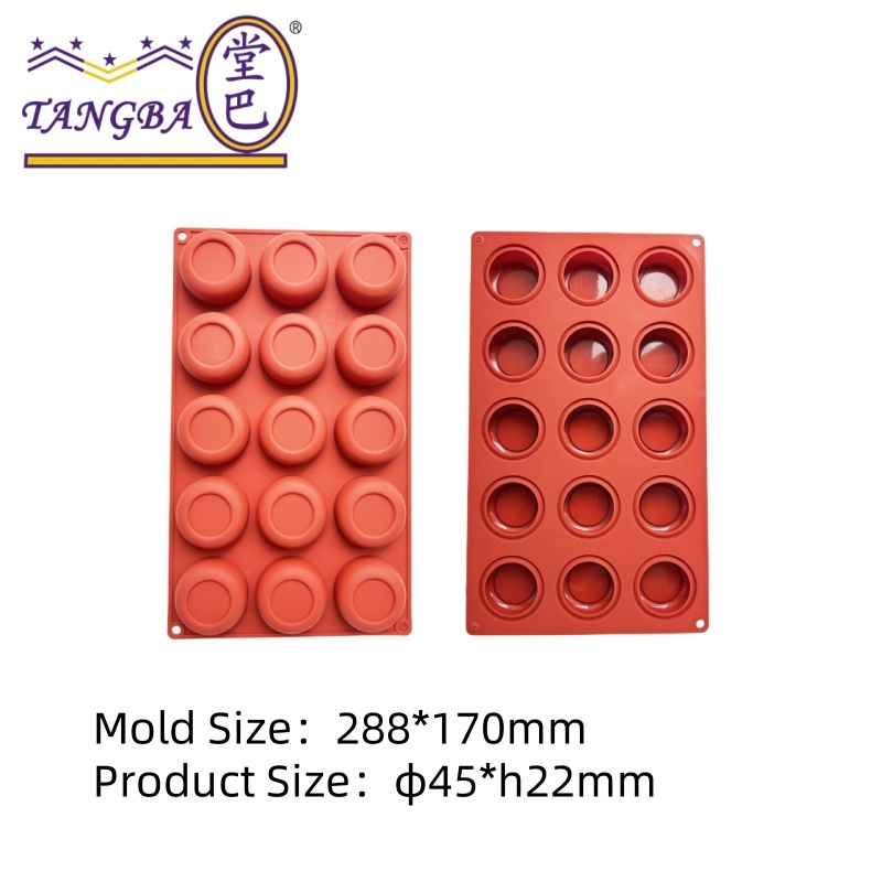RED-Concave round silicone mold